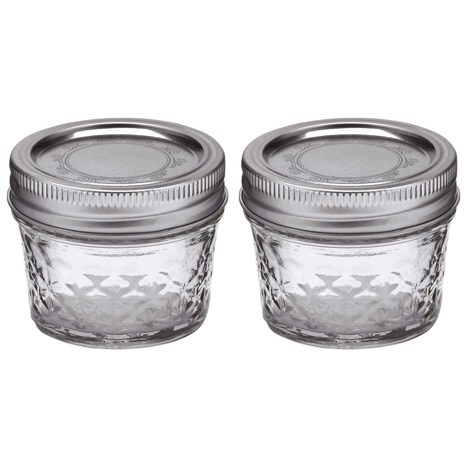 Amazon.com: Ball Mason 4oz Quilted Jelly Jars with Lids and Bands